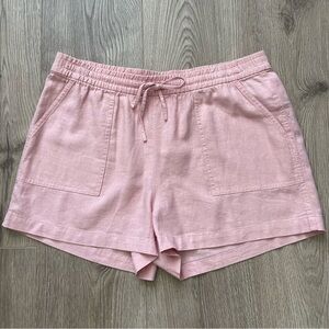 J Crew Linen Blend Drawstring Shorts Size Medium NEW